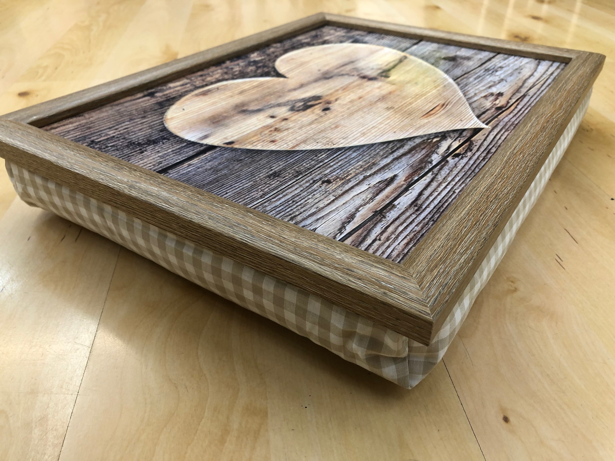 Vassoio Con Cuscino P947 Nero | Per Letto E Divano | Portaposate