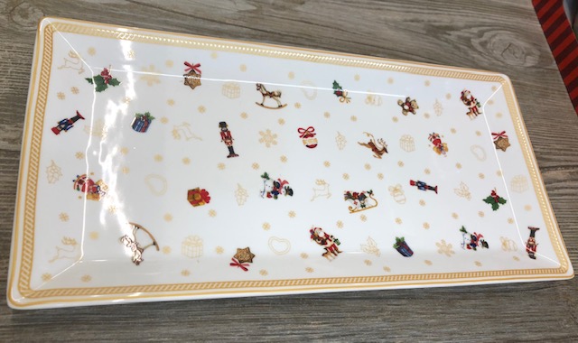 PIATTO NATALE RETTANGOLARE